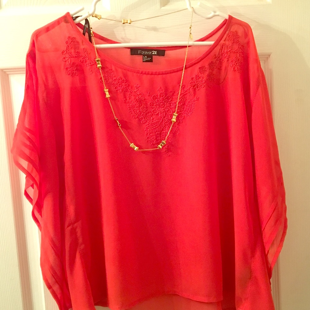 F21 | Flutter/Poncho Top